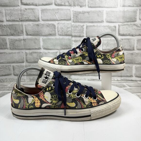 Converse Shoes - Converse All Star Chuck Taylor Graffiti Music Theme Low Top Canvas Women's 9